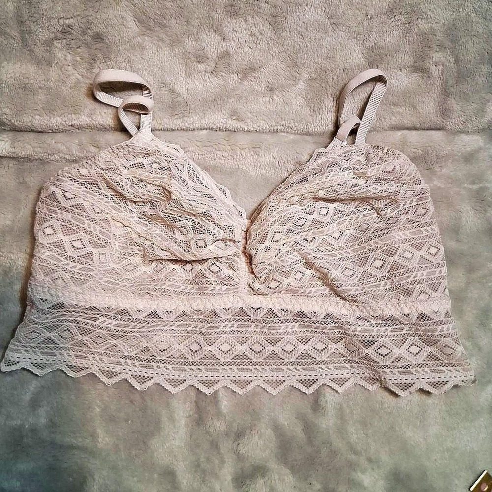 Victoria's Secret pink lace bralette ballet core fairy core coquette